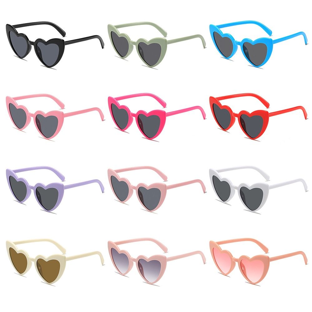 Vintage Fashion Glasses - UV Protection Heart-Shaped Sunglasses Trendy Vintage