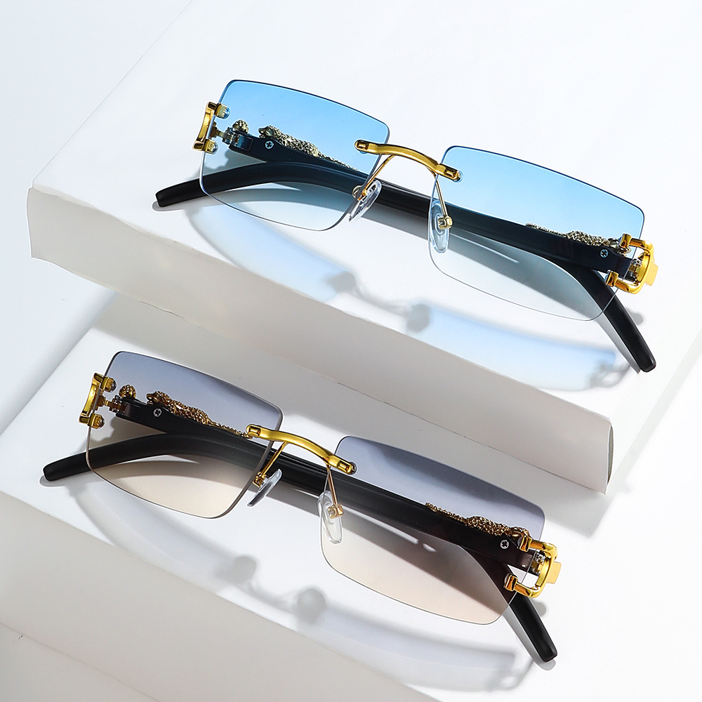 Vintage Fashion Enthusiasts - 1PCS Fashion Vintage Rimless Sunglasses Women