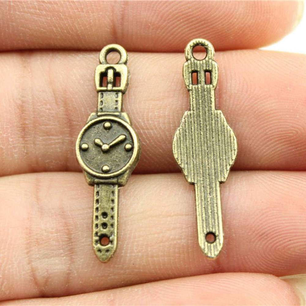 Vintage Fashion Watches - 10pcs 30x9mm 2 Colors Antique Silver