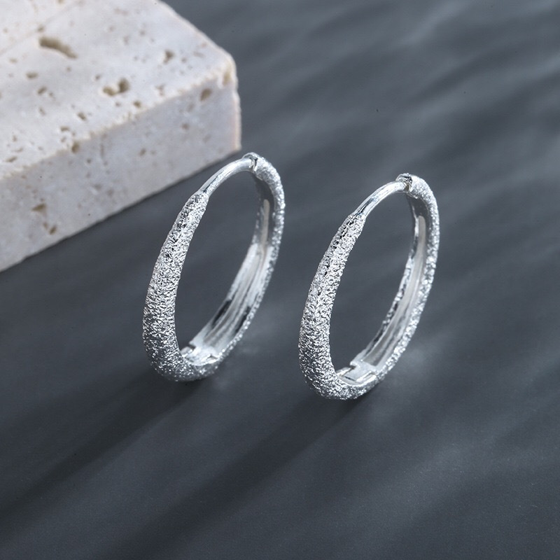 Vintage Fashion Korea - Temperament Vintage Shinning Hoop Earrings for