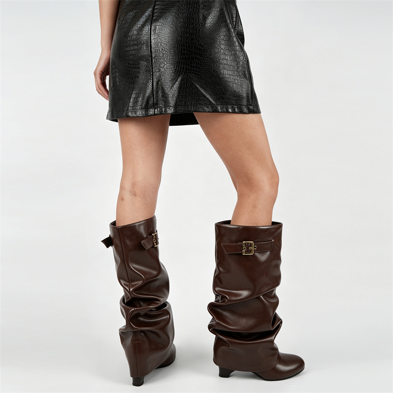Onlymaker Brown Faux Leather S - Vintage And Modern Fashion 评论和价格