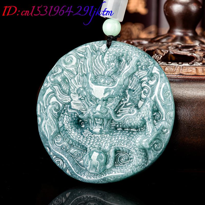 Burmese Jadeite Dragon Pendant - Vintage Fashion Necklace 评论和价格