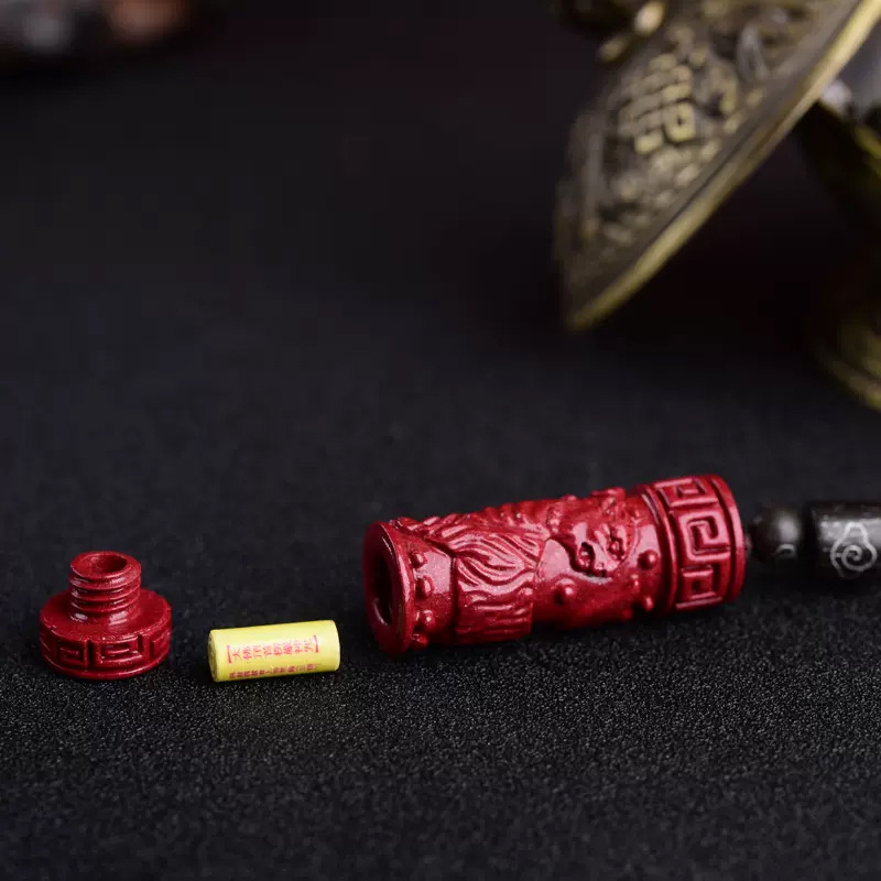 Luxury Red Cinnabar Chinese Zo - Vintage Fashion Necklace 评论和价格