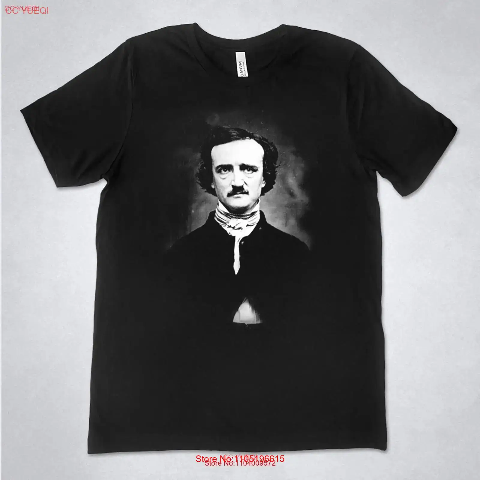 Edgar Allan Poe shirt portrait - Vintage Fashion Photos 评论和价格