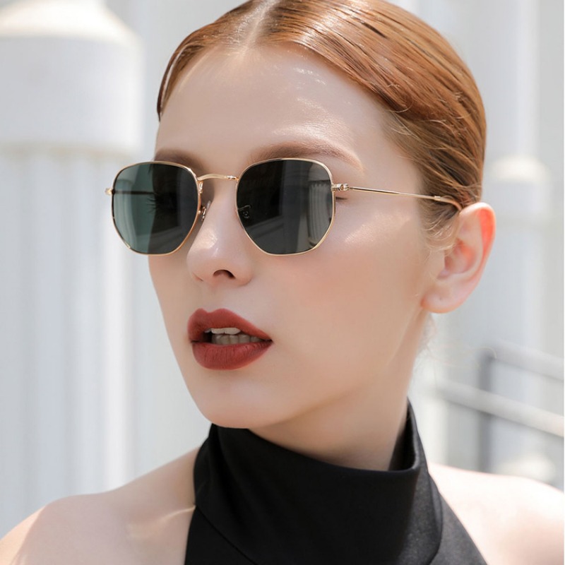 Round punk Sunglasses Men Luxu - Vintage Fashion Glasses 评论和价格