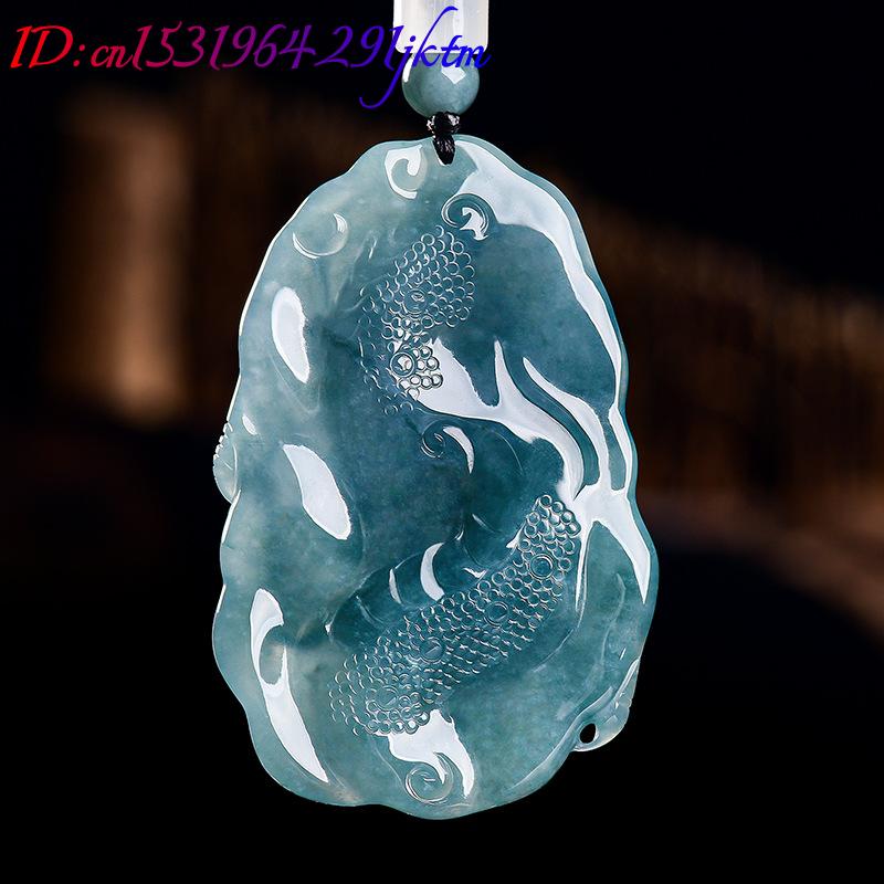 Natural Burmese Jadeite Dragon - Vintage Fashion Necklace 评论和价格