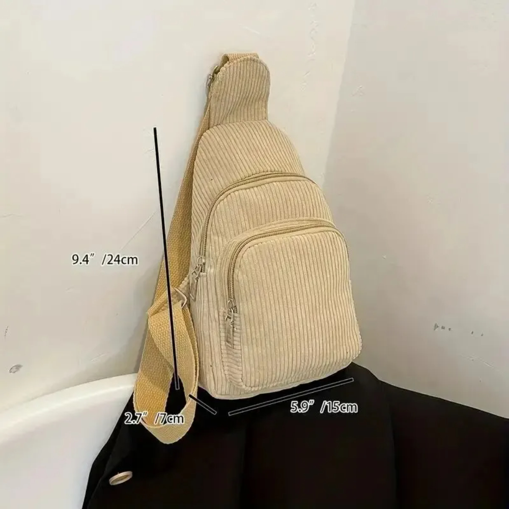 Vintage Corduroy Crossbody Bag - Vintage Fashion Boutique 评论和价格