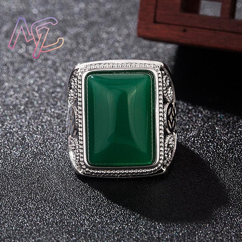 Green Natural Jade Rings Real  - Vintage Fashion Luxury 评论和价格