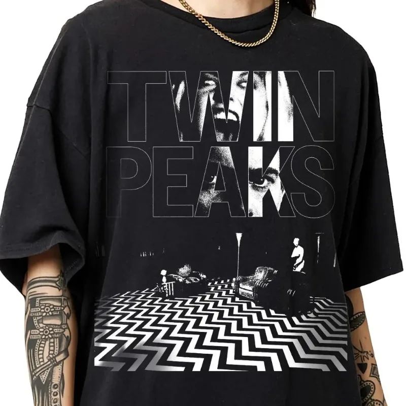 Horror Movie Themed Print T-sh - Vintage Fashion Tv 评论和价格