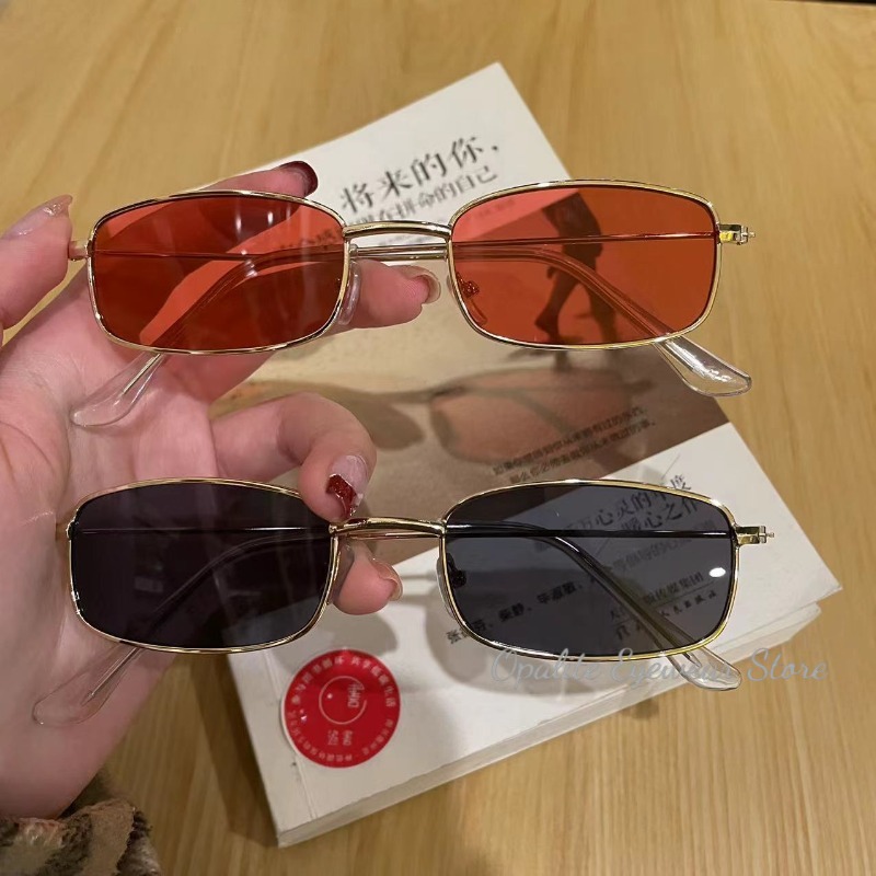 Fashion Retro Metal Frame Colo - Vintage Fashion Glasses 评论和价格