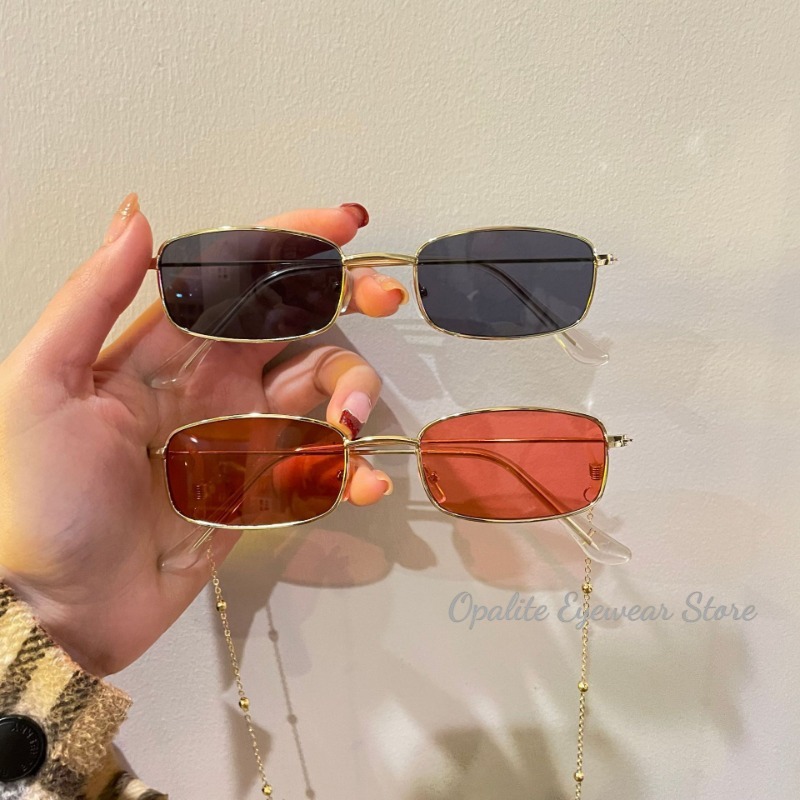 Fashion Retro Metal Frame Colo - Vintage Fashion Glasses 评论和价格