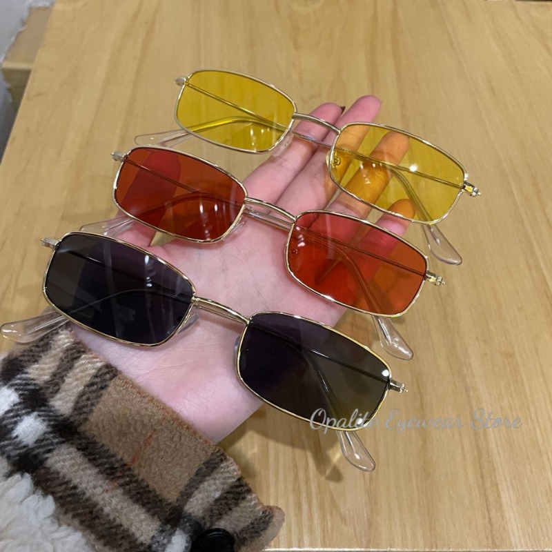Fashion Retro Metal Frame Colo - Vintage Fashion Glasses 评论和价格