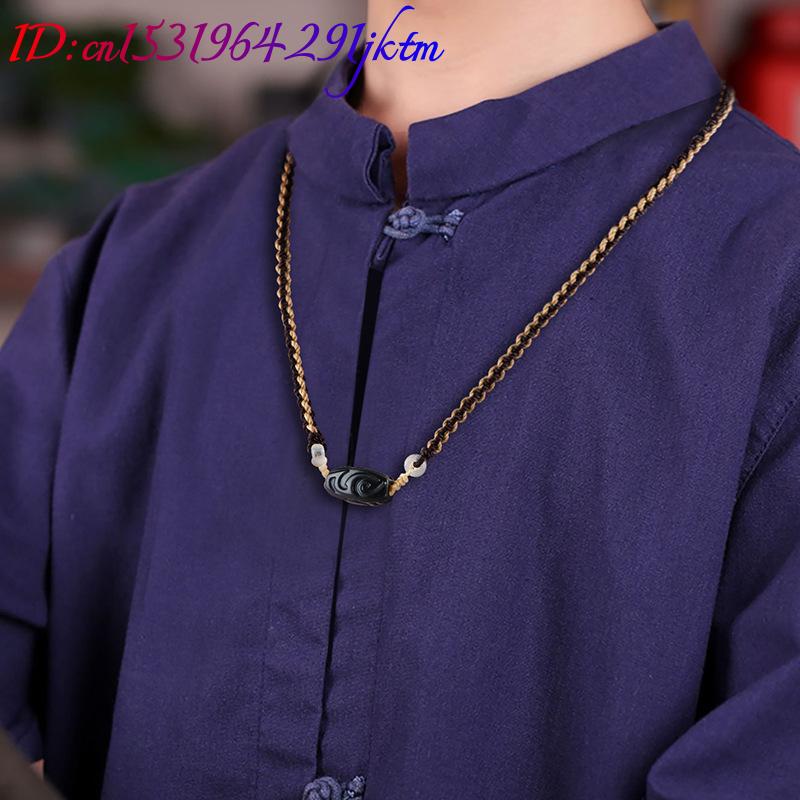 Hetian Jade Carve Bead Pendant - Vintage Fashion Necklace 评论和价格