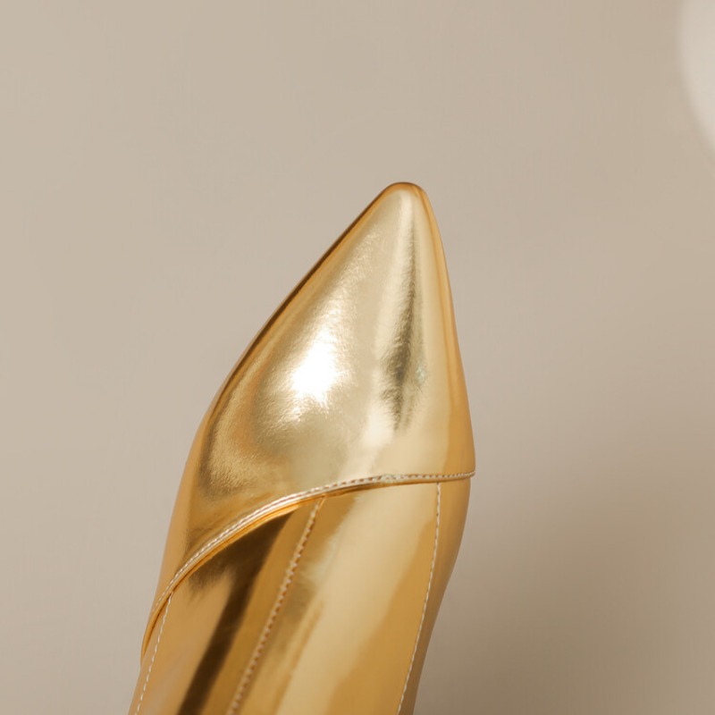 2026 New 6cm Thin Heel Gold Si - Vintage And Modern Fashion 评论和价格