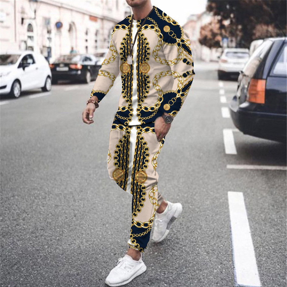 Men's T-Shirts Sets Luxury Vin - Vintage Fashion Luxury 评论和价格