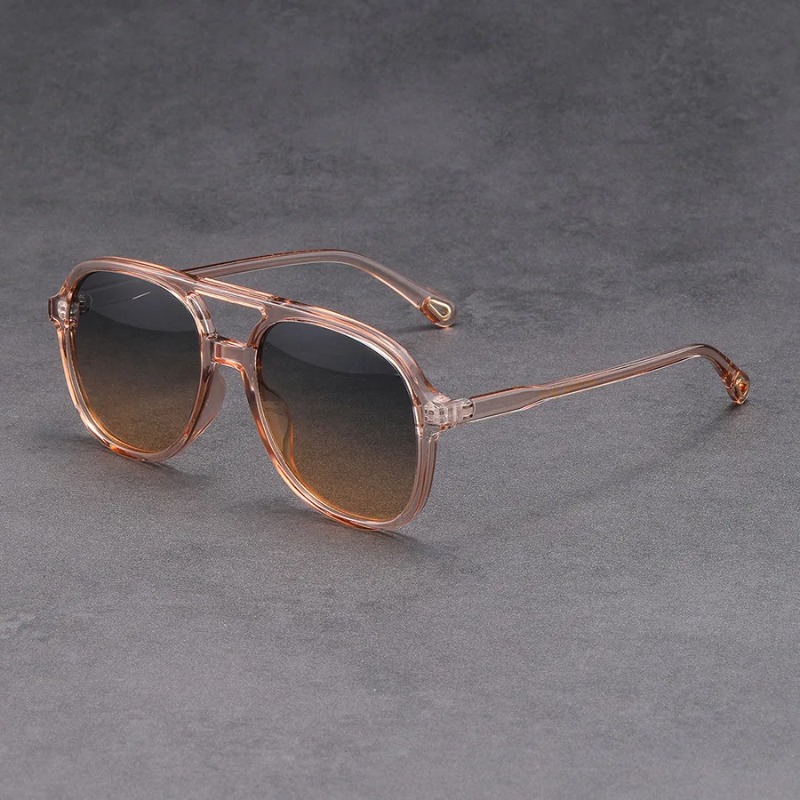Fashion Double Beam Square Sun - Vintage Fashion Glasses 评论和价格