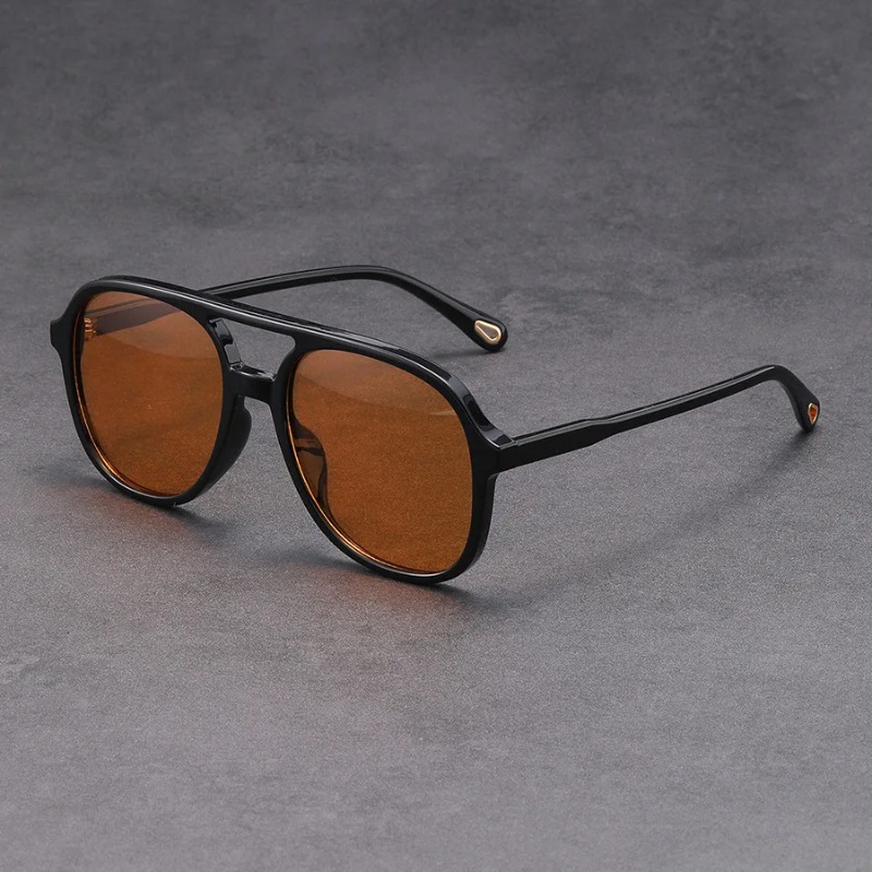 Fashion Double Beam Square Sun - Vintage Fashion Glasses 评论和价格