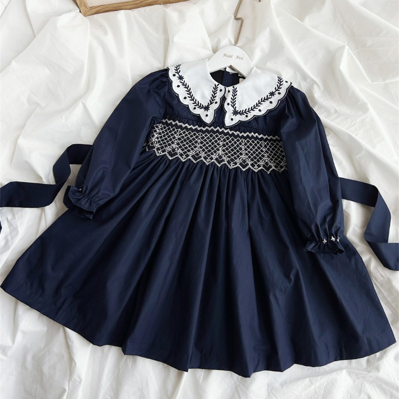 Vintage Dark Blue Hand-Embroid - Vintage Fashion Boutique 评论和价格