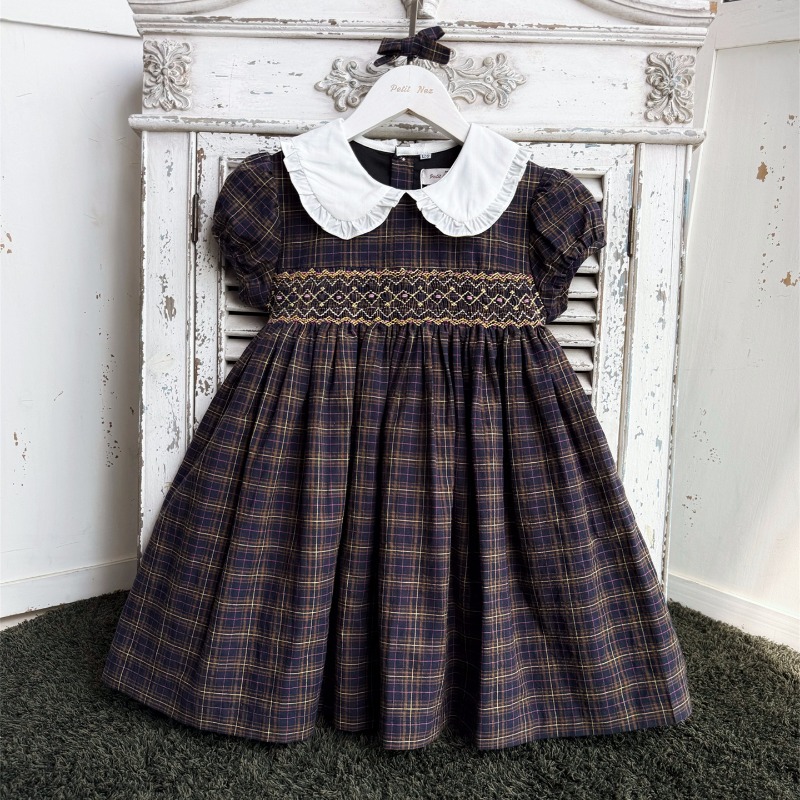Vintage Dark Blue Hand-Embroid - Vintage Fashion Boutique 评论和价格