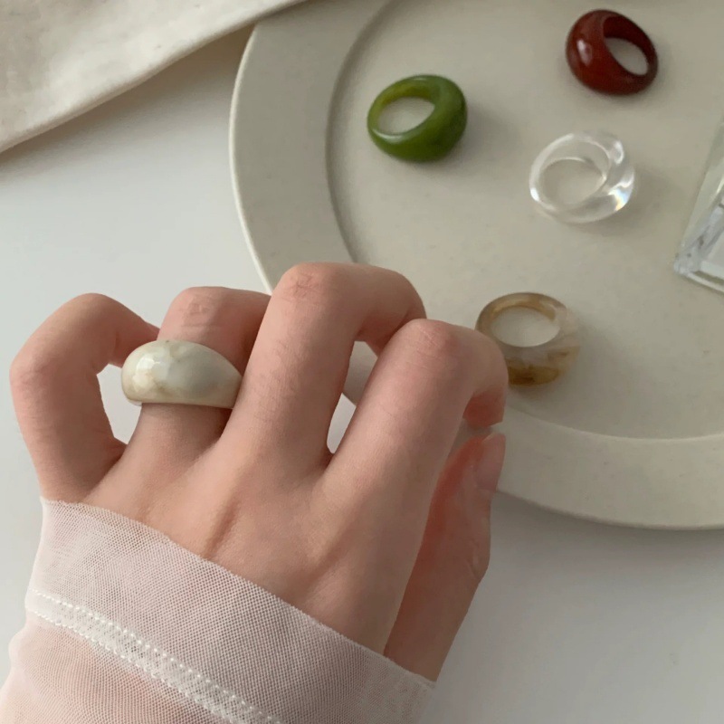 Korea Vintage Transparent Resi - Vintage Fashion Korea 评论和价格