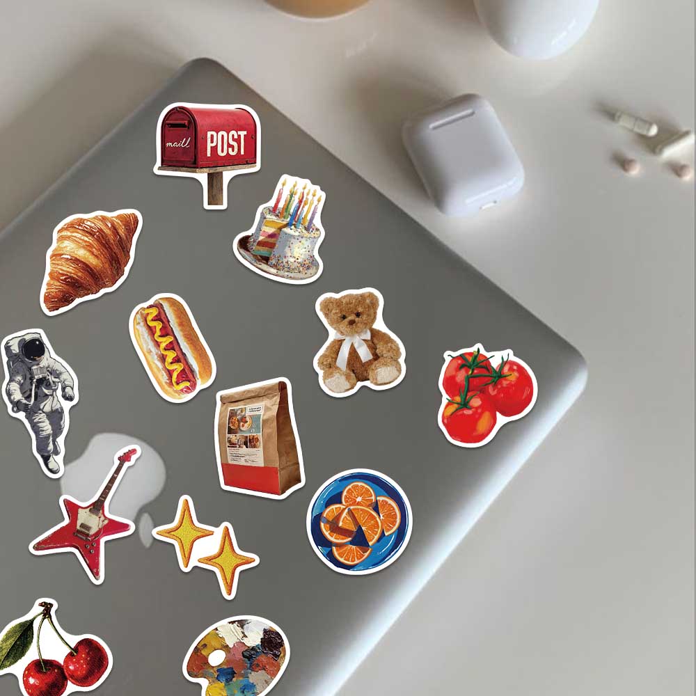 50pcs Vintage Y2K Sticker Fash - Vintage Fashion Boutique 评论和价格
