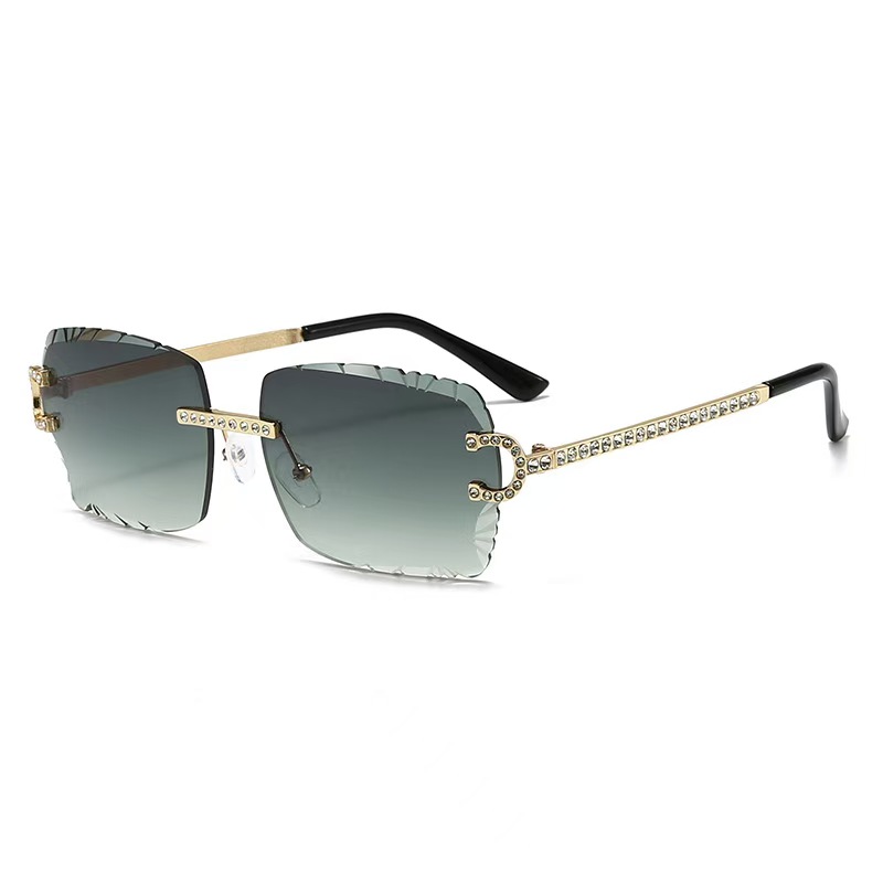Fashion Rimless Square Sunglas - Vintage Fashion Enthusiasts 评论和价格
