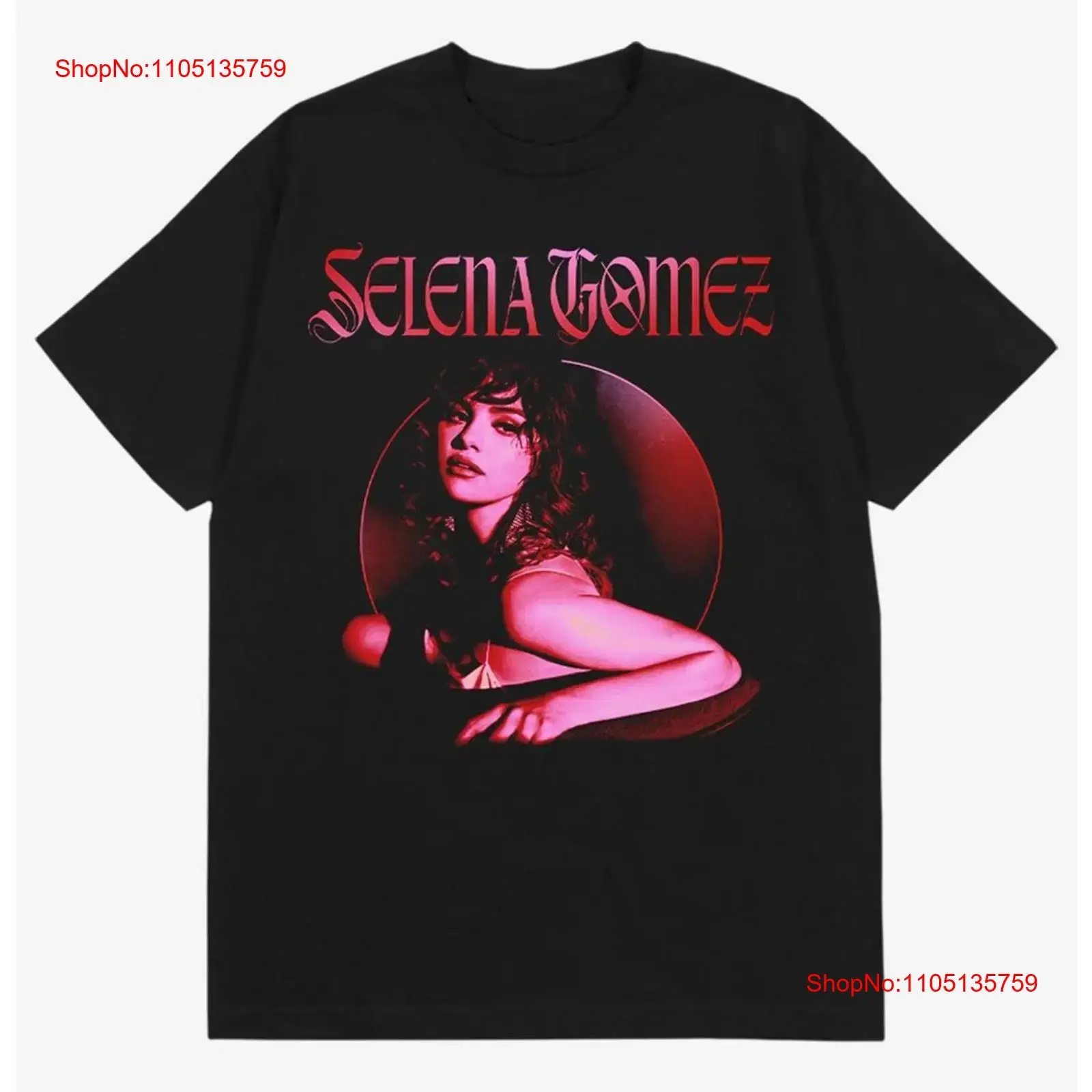 Selena Gomez Red Photo T Shirt - Vintage Fashion Photos 评论和价格