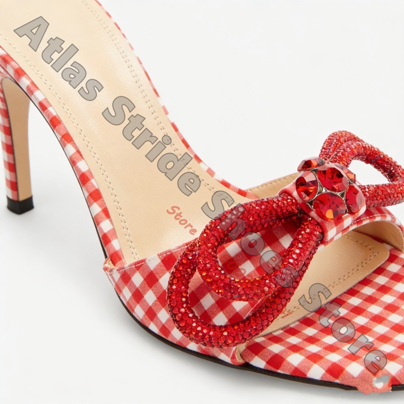 Women Red White Gingham Check  - Vintage And Modern Fashion 评论和价格