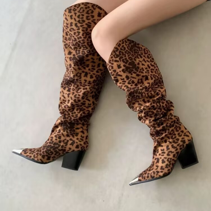 Leopard Print Vintage Pleated  - Vintage And Modern Fashion 评论和价格