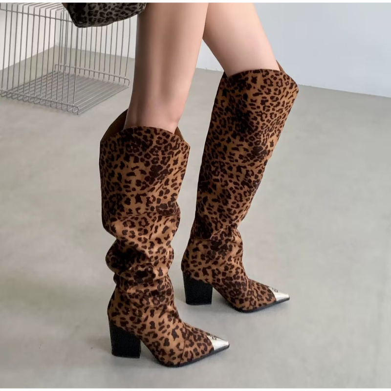 Leopard Print Vintage Pleated  - Vintage And Modern Fashion 评论和价格