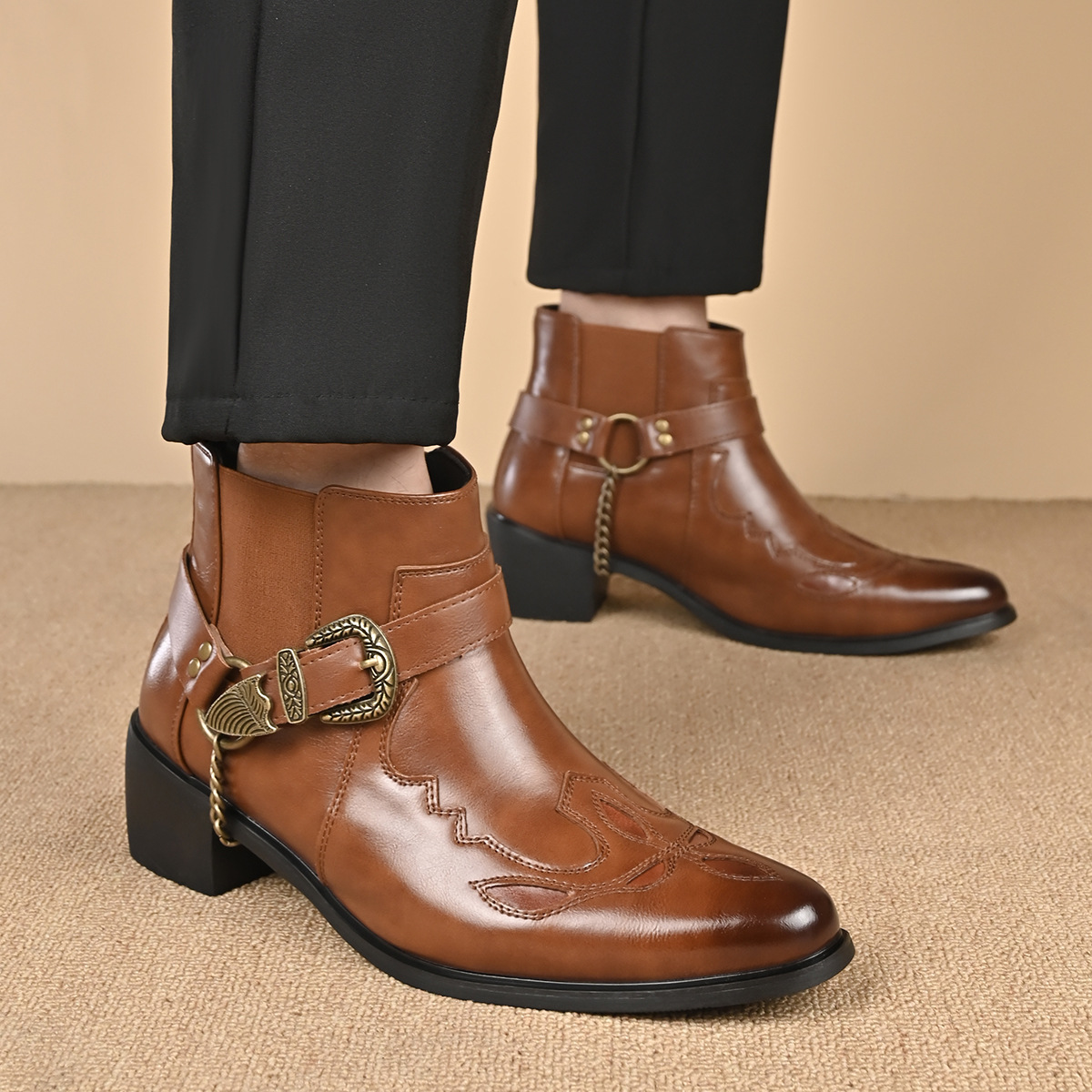 Fashion 2026 Men's Vintage Cow - Vintage Fashion Enthusiasts 评论和价格