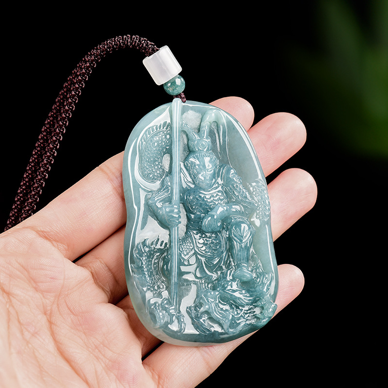 Burmese Jadeite Monkey King Pe - Vintage Fashion Necklace 评论和价格